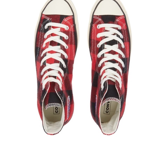 Converse Chuck 70 High 'Upcycled Flannel' Men’s Size 9.5 / Women’s Size 11.5 - Picture 5 of 5